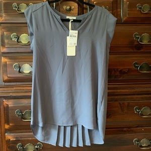 Blue Chiffon Blouse